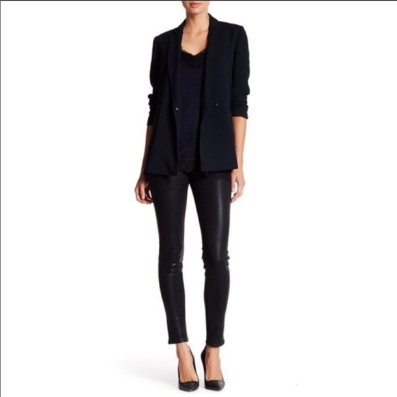 Spanx Alexia Wax Coated Denim Leggings